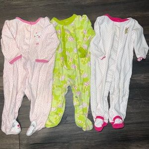 Trio of cotton pajamas